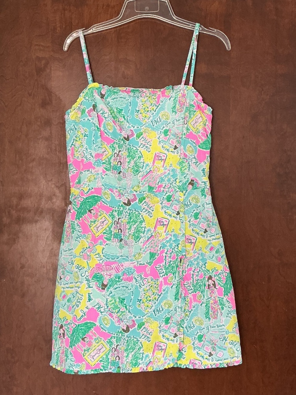 Lilly Pulitzer sz 4 Jesse Ruffle Romper Pop Up in the Beginning - Picture 11 of 12